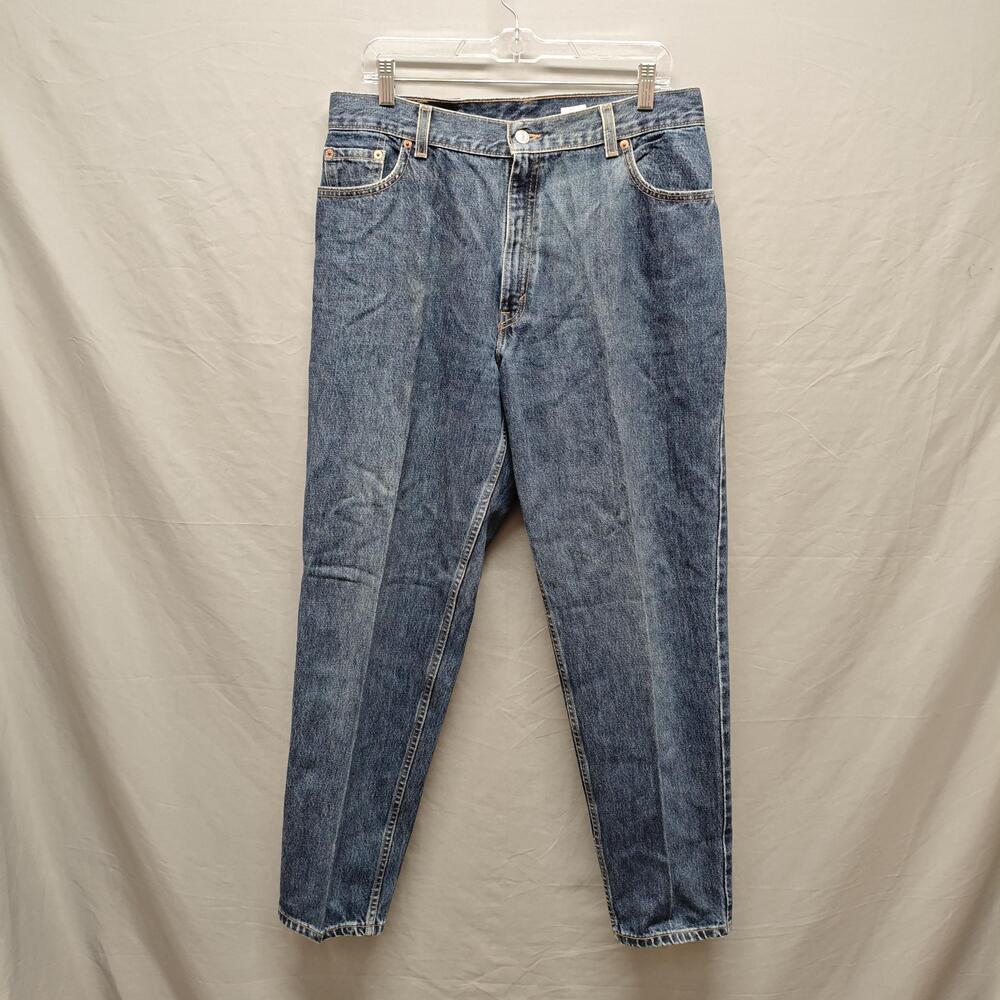 Vintage Levis 550 Jeans Womens 16 Blue Relaxed Fit Tapered Leg Denim USA 90s